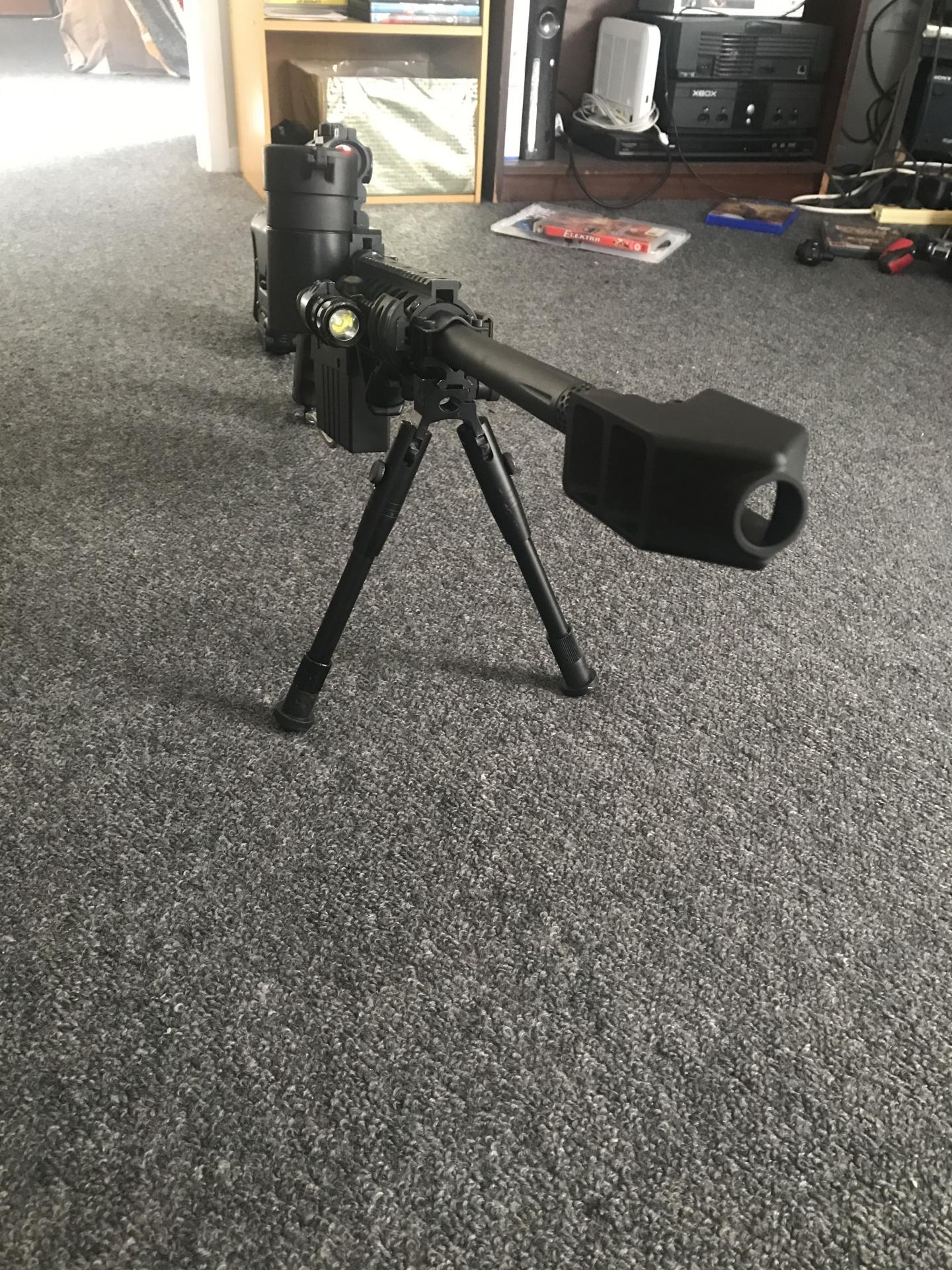 M82 Style Muzzle Brake for Paintball Barrel (7/8 muzzle threads) MCS